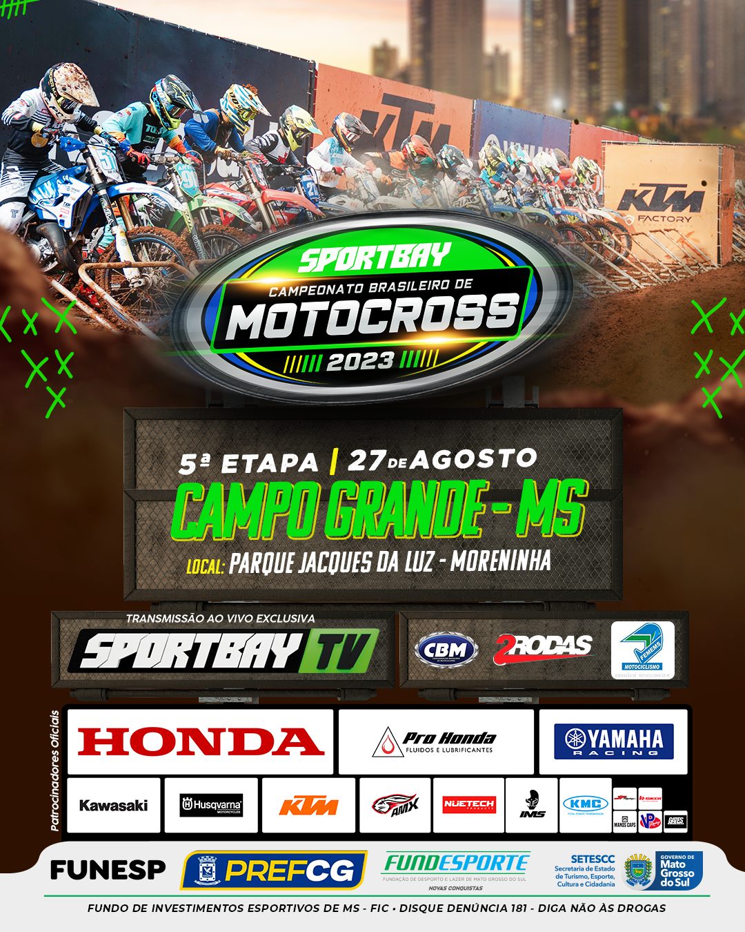 MX1  Brasileiro de Motocross 2023: transmissão ao vivo das