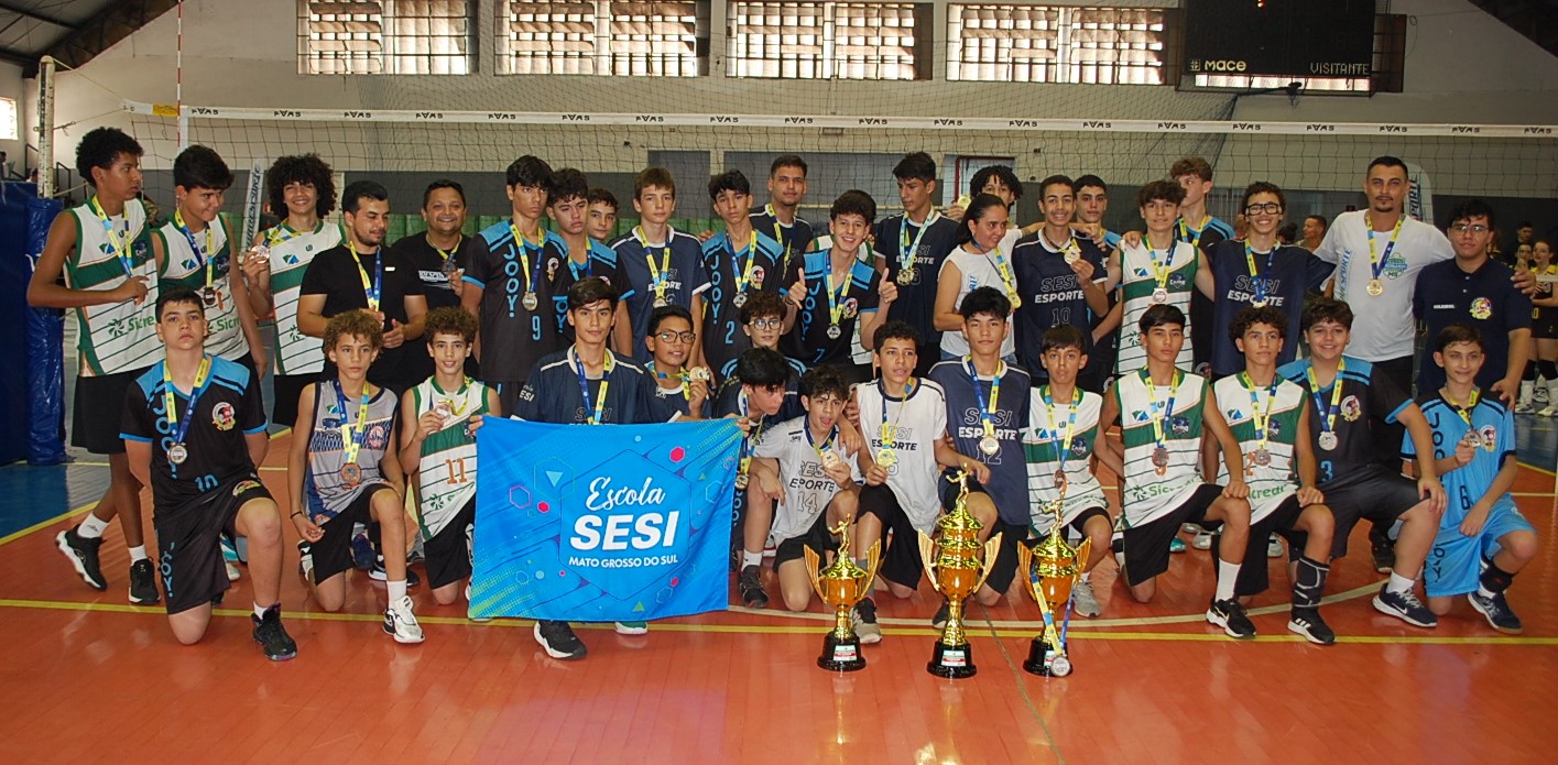 Associação Atlética Calvoso e Escola Sesi são campeãs do Estadual Sub-15 de Voleibol
